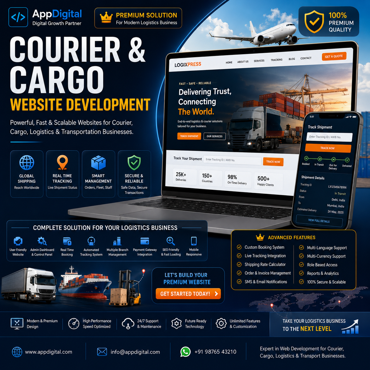 Courier & Cargo Website